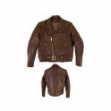 Leather Motorbike Men's Jacket AMS-170