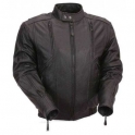 Leather Motorbike Men's Jacket AMS-193