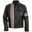 Leather Motorbike Men's Jacket AMS-195