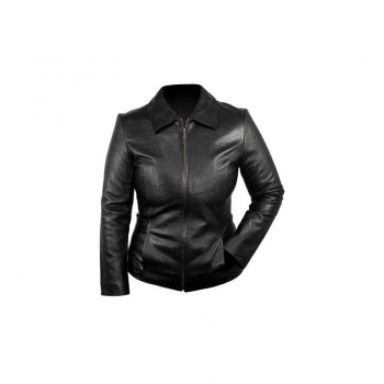 Women's Ladies Leather Blazer Coat Jacket Designer Adjustable Fashion Protection